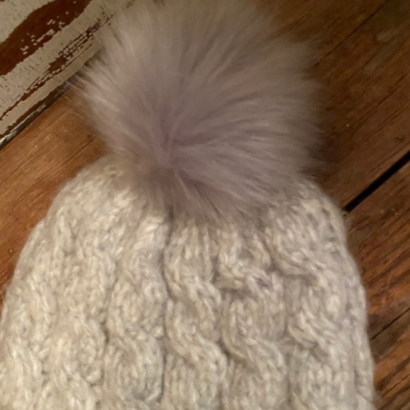 Anthropologie Chunky Knit Pom Beanie - Picture 3 of 4